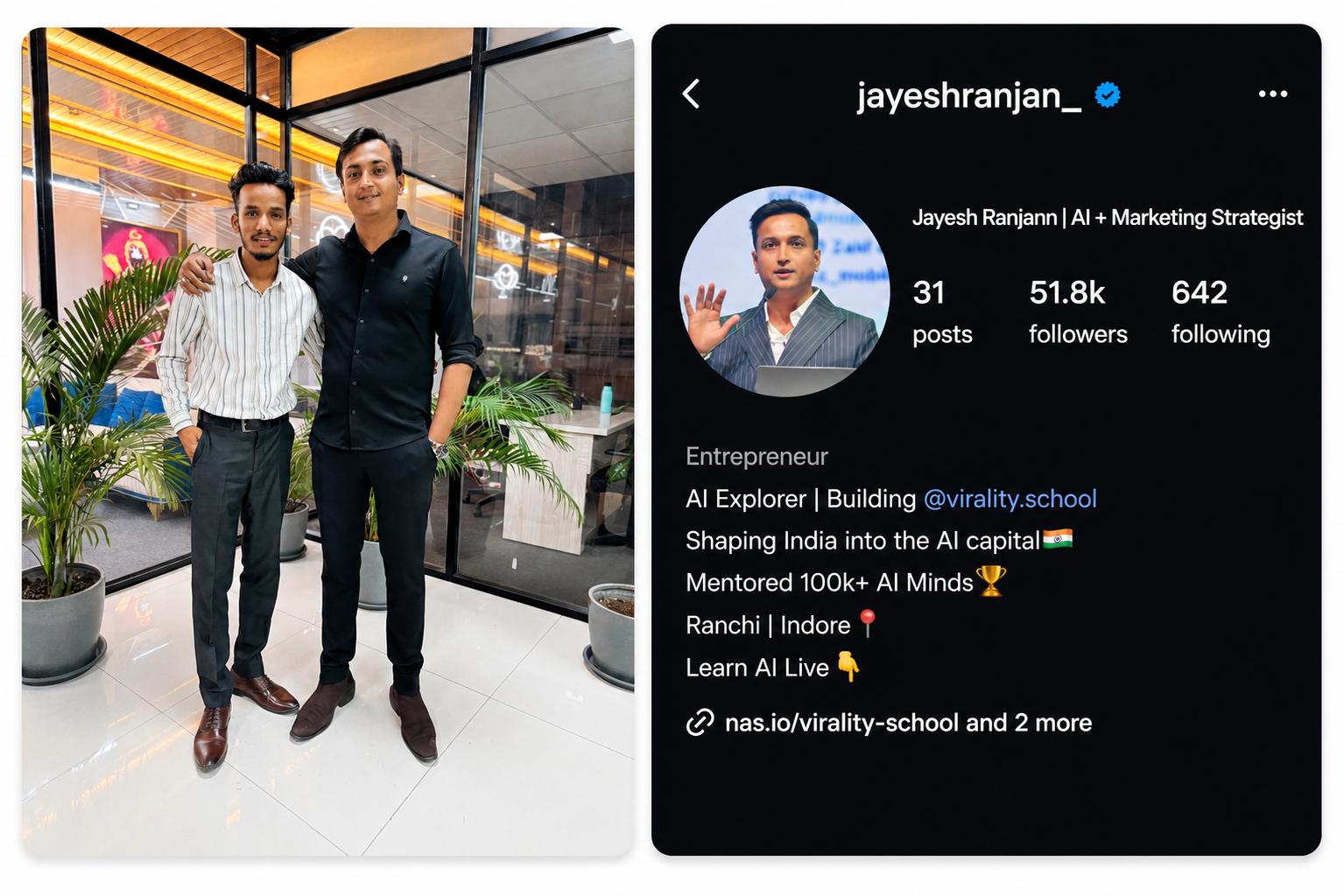 Anil Rajak with Jayesh Ranjann (@jayeshranjan_)